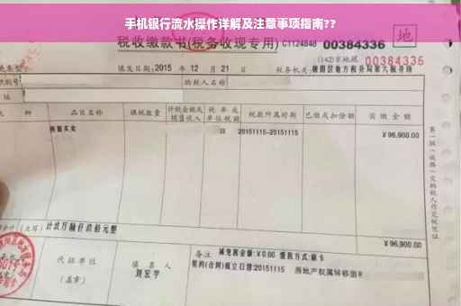 手机银行流水操作详解及注意事项指南??