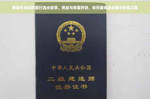 母亲失业后的银行流水故事，挑战与希望并存，如何查询流水揭示未来之路