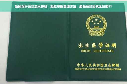 新网银行还款流水详解，轻松掌握查询方法，避免还款困扰全攻略??