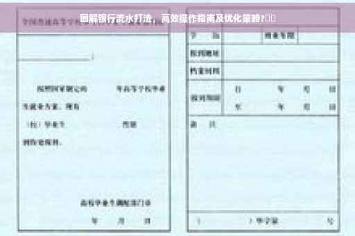 图解银行流水打法，高效操作指南及优化策略?⚡️