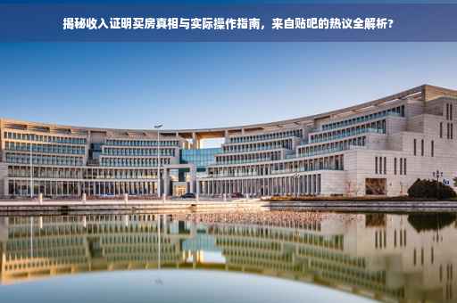 揭秘收入证明买房真相与实际操作指南，来自贴吧的热议全解析?