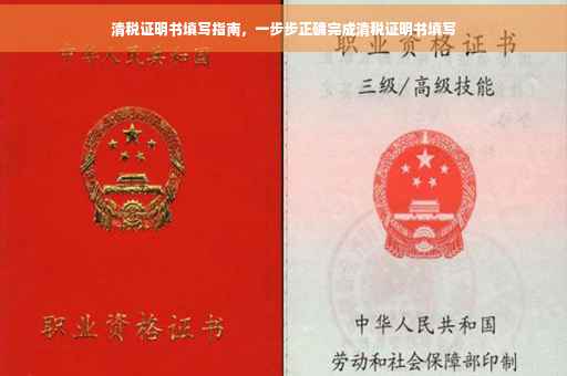 清税证明书填写指南，一步步正确完成清税证明书填写