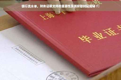 银行流水单，财务证明文件的重要性及其获取时间揭秘 ?✨