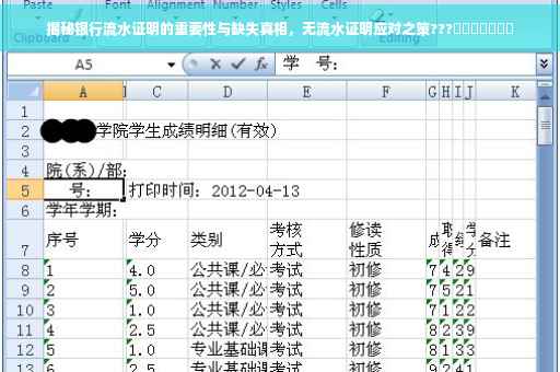 揭秘银行流水证明的重要性与缺失真相，无流水证明应对之策???​​​​​​​