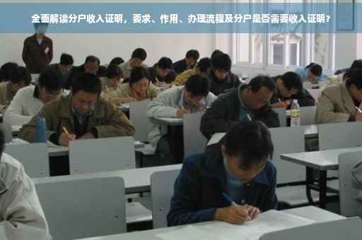 全面解读分户收入证明，要求、作用、办理流程及分户是否需要收入证明？