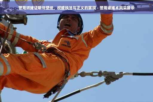 警用抓捕证明书壁纸，权威执法与正义的展现 - 警用逮捕术风采展示