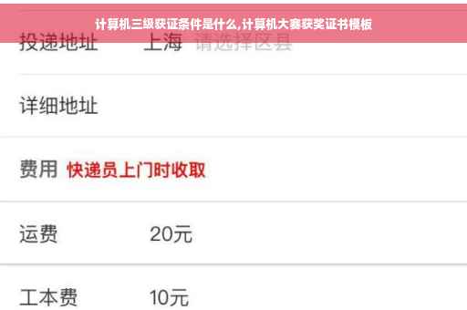 计算机三级获证条件是什么,计算机大赛获奖证书模板 计算机三级获证条件是什么,计算机大赛获奖证书模板