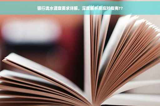 银行流水调查要求详解，深度解析及应对指南??