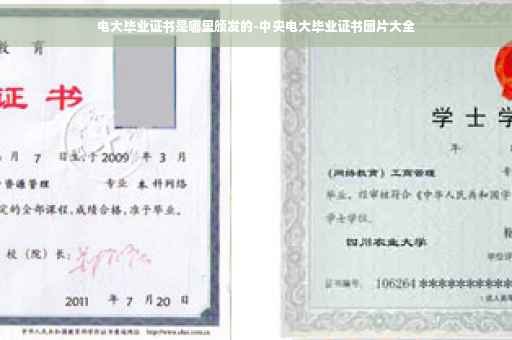 电大毕业证书是哪里颁发的-中央电大毕业证书图片大全
