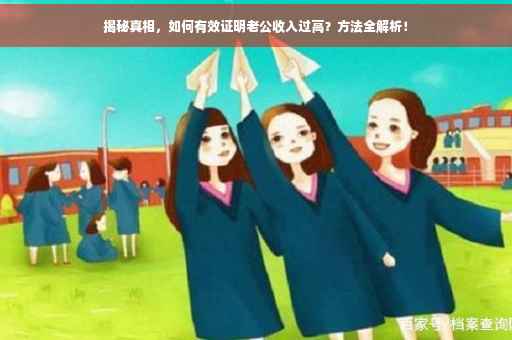 揭秘真相，如何有效证明老公收入过高？方法全解析！