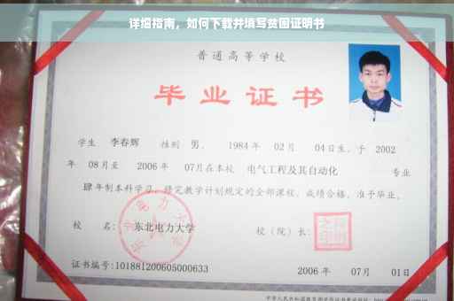 详细指南，如何下载并填写贫困证明书