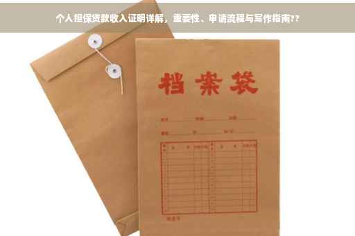 个人担保贷款收入证明详解，重要性、申请流程与写作指南??