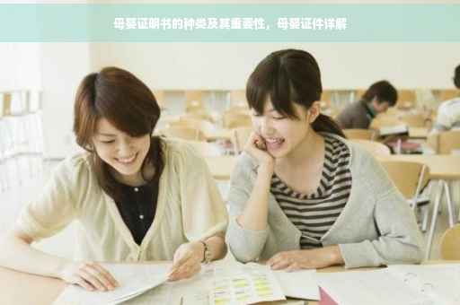 母婴证明书的种类及其重要性，母婴证件详解