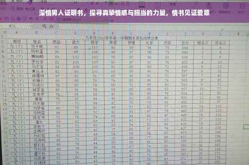 深情男人证明书，探寻真挚情感与担当的力量，情书见证爱意