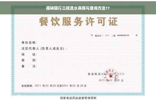 揭秘银行三核流水真相与查询方法??