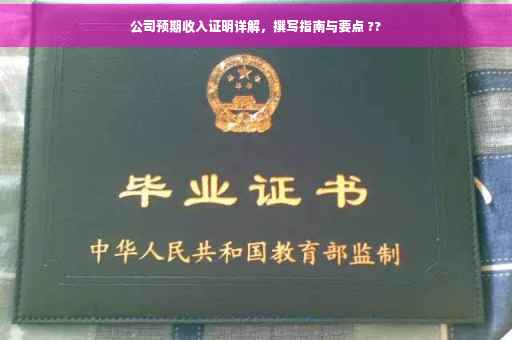 公司预期收入证明详解，撰写指南与要点 ??