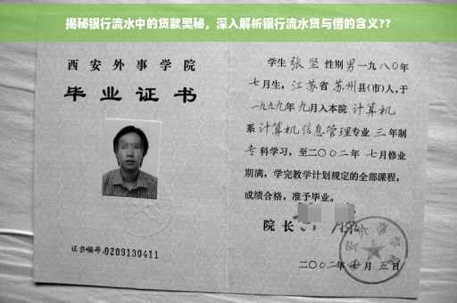 揭秘银行流水中的贷款奥秘，深入解析银行流水贷与借的含义??