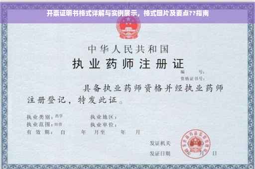 开票证明书格式详解与实例展示，格式图片及要点??指南