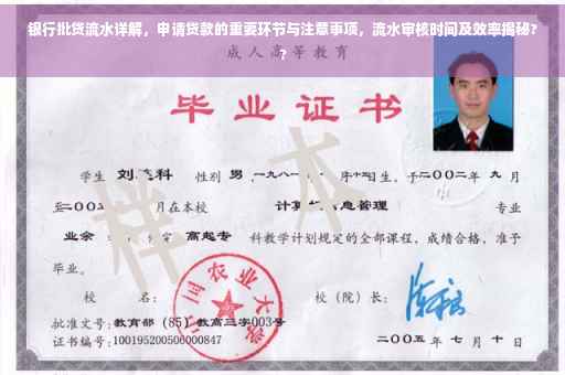 银行批贷流水详解，申请贷款的重要环节与注意事项，流水审核时间及效率揭秘??