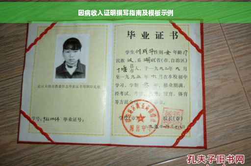 因病收入证明撰写指南及模板示例