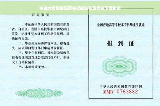 电梯大修质量证明书权威发布及模板下载指南