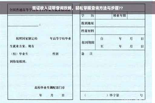 签证收入证明查询攻略，轻松掌握查询方法与步骤??