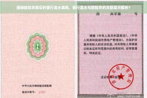 揭秘微粒贷背后的银行流水真相，银行流水与微粒贷的关联显示解析?