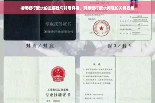 揭秘银行流水的重要性与背后真相，洞悉银行流水问题的关键视角