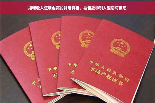 揭秘收入证明虚高的背后真相，被告故事引人深思与反思