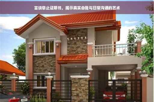 言谈举止证明书，揭示真实自我与日常沟通的艺术