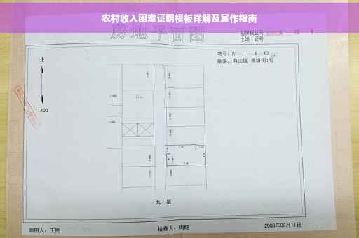 农村收入困难证明模板详解及写作指南
