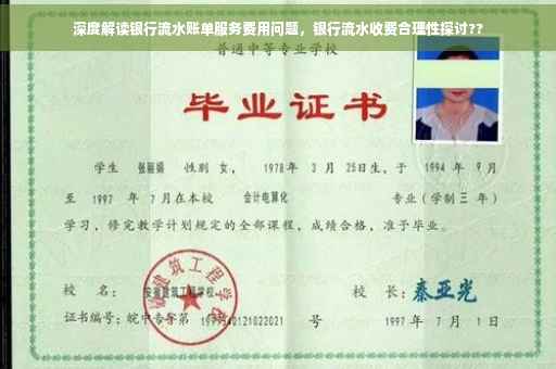 深度解读银行流水账单服务费用问题，银行流水收费合理性探讨??