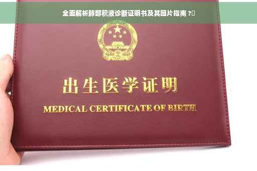 全面解析肺部积液诊断证明书及其图片指南 ?✨