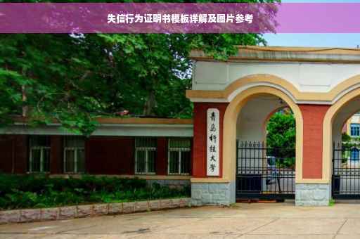 失信行为证明书模板详解及图片参考