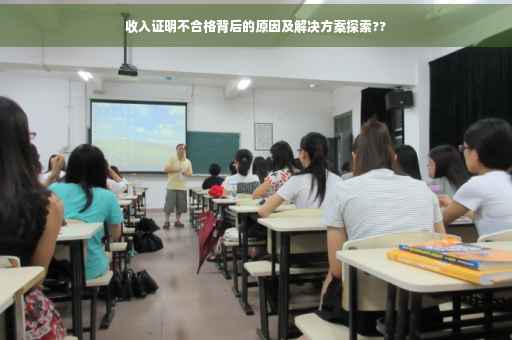 收入证明不合格背后的原因及解决方案探索??