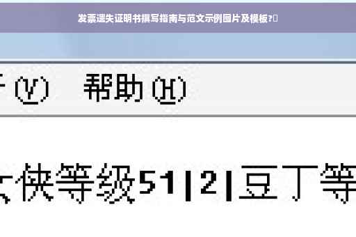 发票遗失证明书撰写指南与范文示例图片及模板?✨