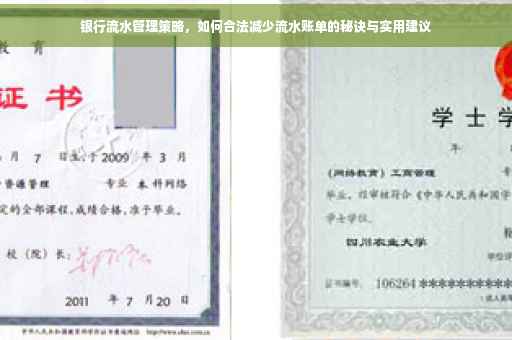 银行流水管理策略，如何合法减少流水账单的秘诀与实用建议