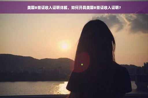 美国B签证收入证明详解，如何开具美国B签证收入证明？