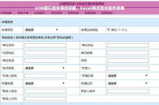 UOB银行流水导出详解，Excel格式流水操作指南