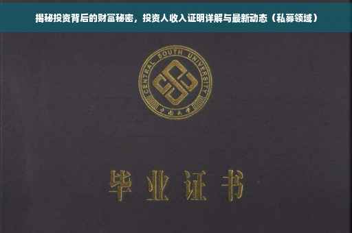 揭秘投资背后的财富秘密，投资人收入证明详解与最新动态（私募领域）