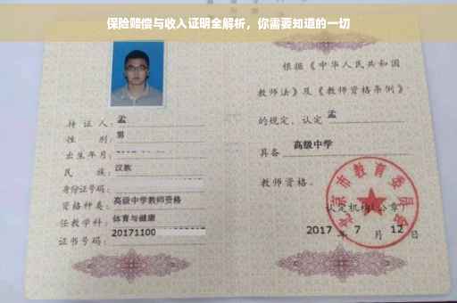 保险赔偿与收入证明全解析，你需要知道的一切