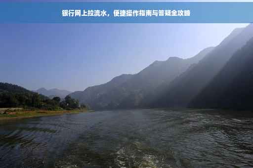 银行网上拉流水，便捷操作指南与答疑全攻略