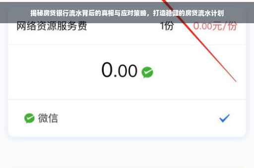 揭秘房贷银行流水背后的真相与应对策略，打造稳健的房贷流水计划