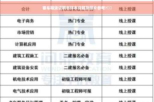 客车租赁证明书样本详解及图片参考?⚡️