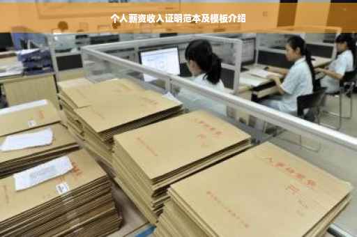 个人薪资收入证明范本及模板介绍