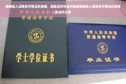 揭秘收入证明多开背后的真相，风险应对与应对策略揭秘收入证明多开背后的真相及应对之道