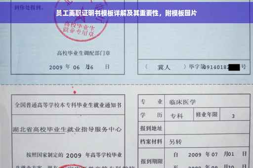 员工离职证明书模板详解及其重要性，附模板图片