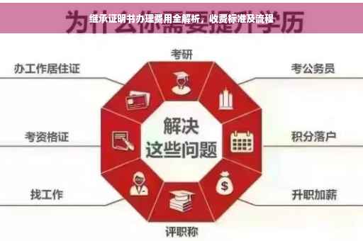继承证明书办理费用全解析，收费标准及流程