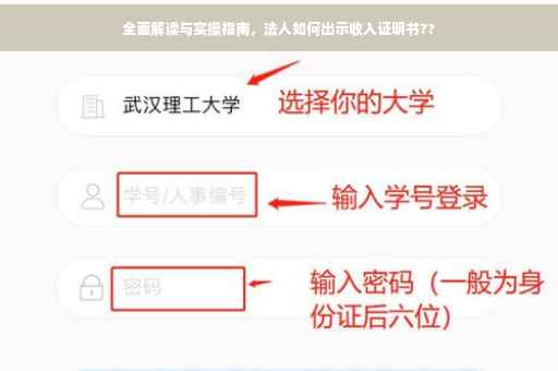 全面解读与实操指南，法人如何出示收入证明书??