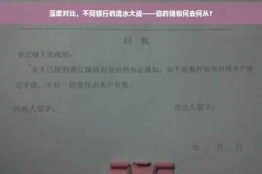 深度对比，不同银行的流水大战——你的钱包何去何从？